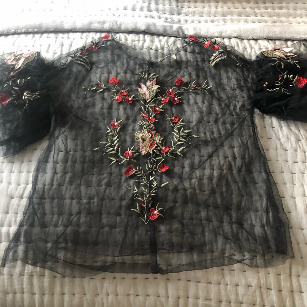Sheer blouse